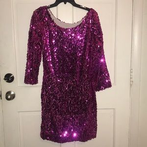 Sequin Pink Dress